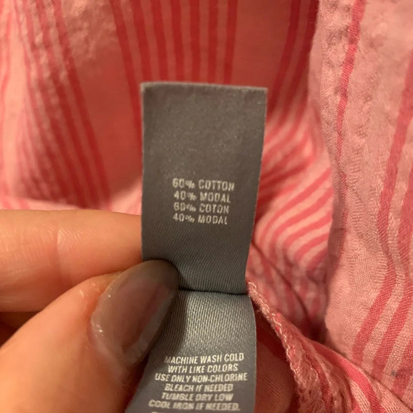 Aerie Striped Flowy Lightweight Blouse - Picture 7 of 7